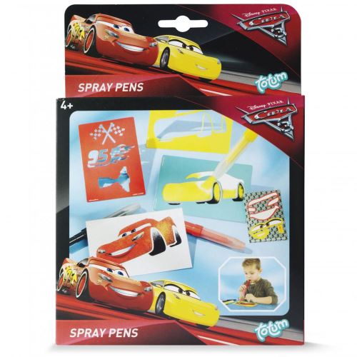 Coloriage et feutres cars 3 : spray pens totum