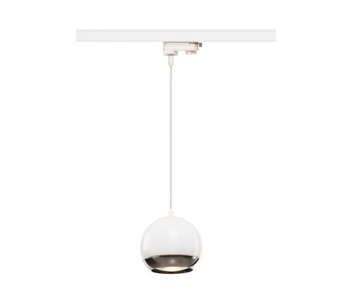 Light eye 150, suspension pour rail, blanc chrome, qpar111 max. 75w