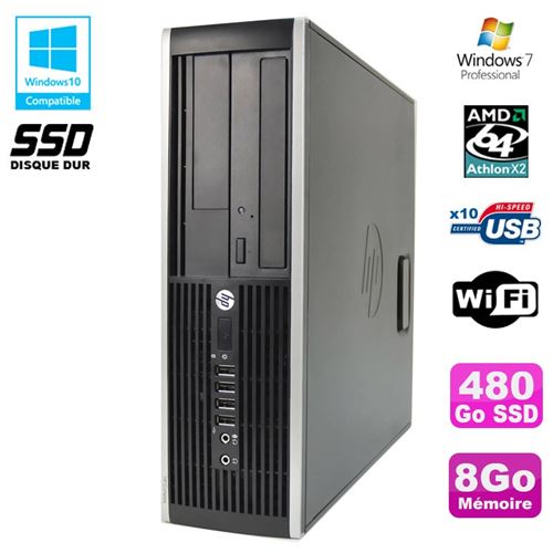 Acheter Pc hp compaq 6005 pro sff amd 3ghz 8go ddr3 480go ssd graveur wifi win 7 pro État correct - 239,00 € Pc hp compaq 6005 pro sff amd 3ghz 8go ddr3 480go ssd graveur wifi win 7 pro État correct - Hewlett-Packard reconditionné disponible sur Fnac