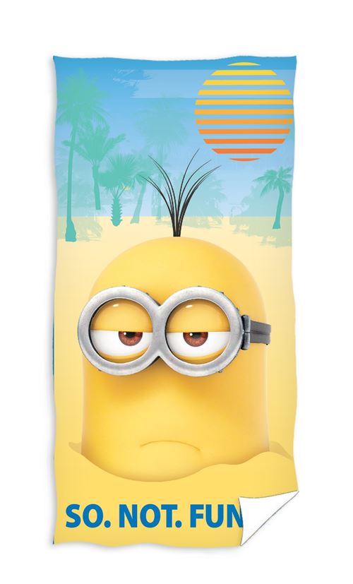 Minions Serviette de bain jaune junior 70 x 140 cm