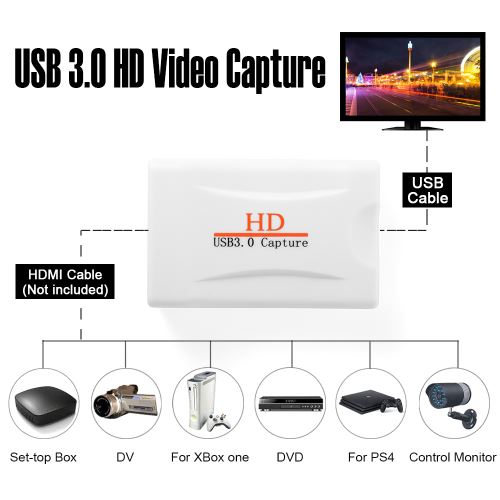 USB 3.0 Full HD HDMI Carte de capture vidéo UVC Standard Plug and Play AH790