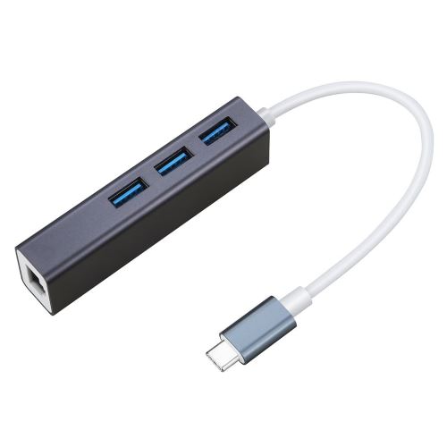 Alpexe Adaptateur réseau USB 3.0 Type HUB c vers Ethernet USB-C RJ45 1000 Mbps avec 3 Ports usb 3.0 pour MacBook Pro