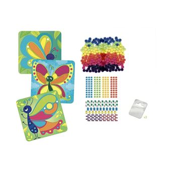 Stick and Fun Tableaux pompoms papillons