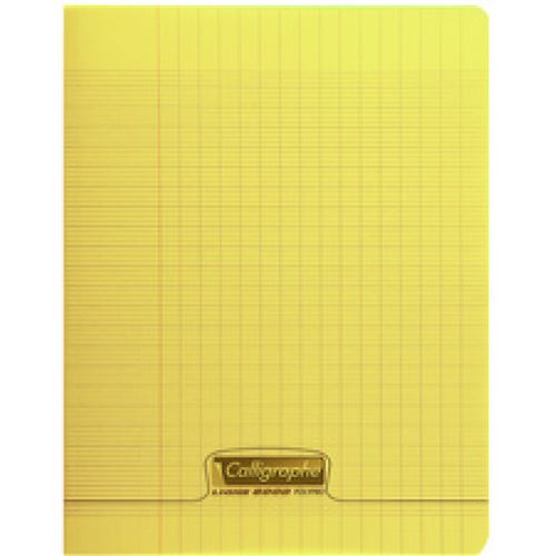 Cahier - 24x32(cm) - Grands carreaux - 96 pages - couverture en polypro -  sans