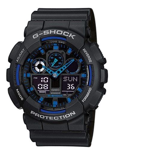 Casio G-Shock Classic Ga-100-1A2Er - Montre-Bracelet - Quartz - Analogique + Digital - Résine