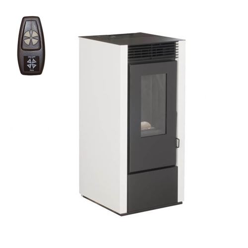 Poêle à granules MARINA 6KW - Blanc option télécommande