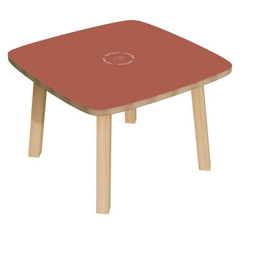 Table basse plateau rouge easyOffice Rouge