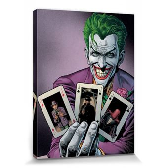 Batman Poster Reproduction Sur Toile Tendue Sur Chassis Joker Cartes A Jouer 80x60 Cm Autre Poster Top Prix Fnac