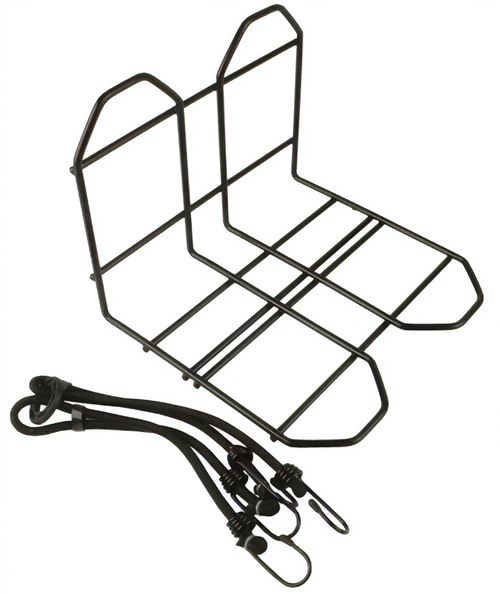 TOM porte-bagages 28 cm acier noir