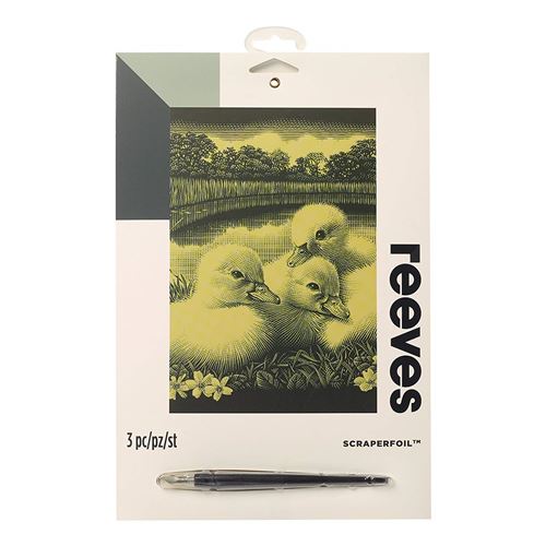 Reeves Griffoir Image Mini PPSFM14, Carton, Gravurfolie - Gold, 20 x 25 x 0,5 cm