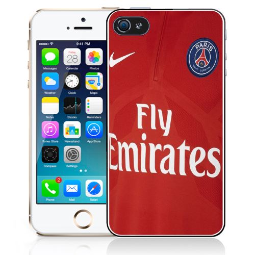 Coque pour iPhone 5C maillot rouge psg
