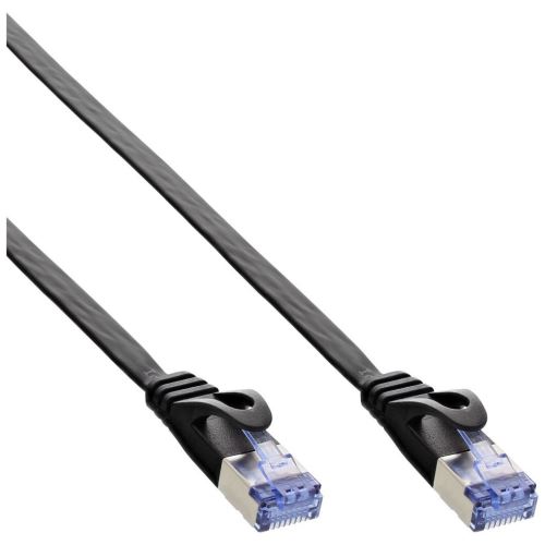 Câble de raccordement plat InLine® U / FTP Cat.6A noir 1,5m