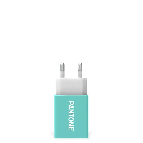 Chargeur de voyage USB- 2,4A - Turbo Charge - Cyan
