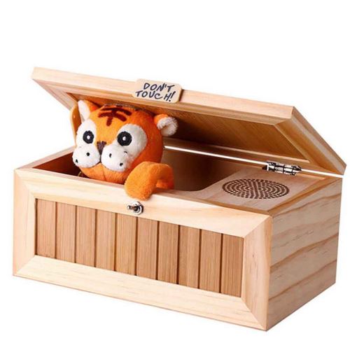 Inutile Box Leave Me Box Seul Machine En Bois Ne Pas Tiger Toy Cadeau Drôle BT076