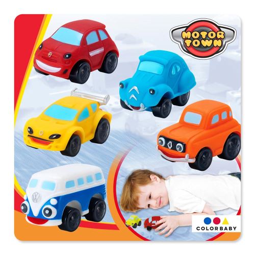 Pack 5 véhicules Motor Town molles 9cm