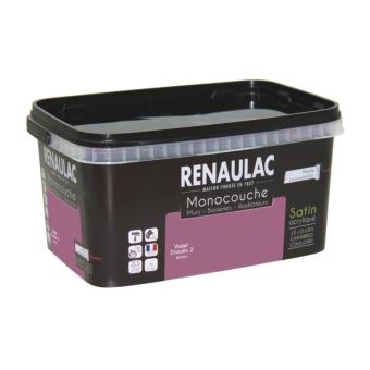 Peinture Murale Monocouche Multi Support 2 5 L Violet Zinzolin