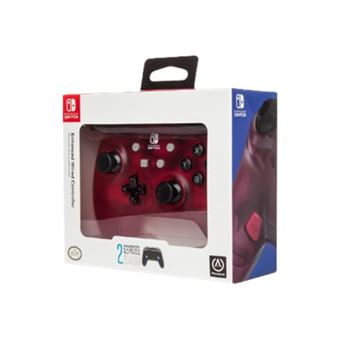 PowerA Enhanced Wired Controller - Manette de jeu - filaire - rouge givré - pour Nintendo Switch