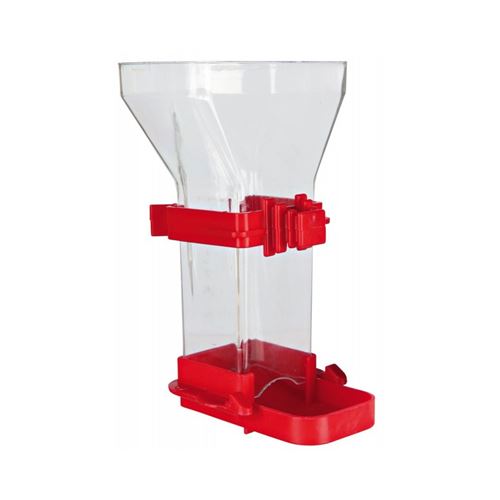 Distributeur de nourriture, plastique 150 ml 12 cm, oiseaux. couleur aléatoire.