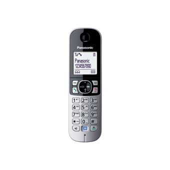 Panasonic KX-TG6811 - Téléphone sans fil avec ID d'appelant - DECT - noir - 1