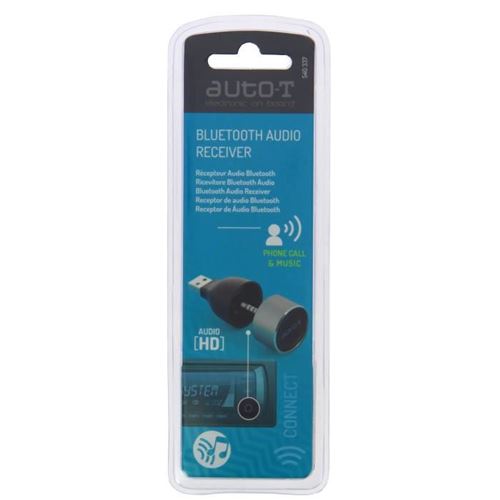 AUTO-T Mini recepteur Bluetooth 4.2 - USB 12V - Oreillette et Kit