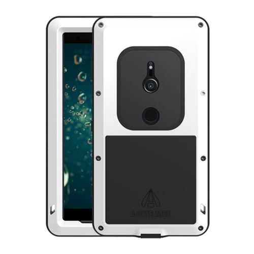 Coque en TPU chocs anti-poussière défenseur anti-éclaboussures blanc pour votre Sony Xperia XZ2