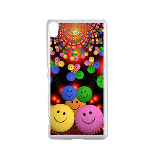 Coque Smiley Mania Compatible Sony Xperia Xa Transparent