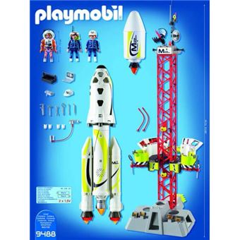 Playmobil Space Mission sur Mars 9488 Fusée Mars avec plateforme de lancement