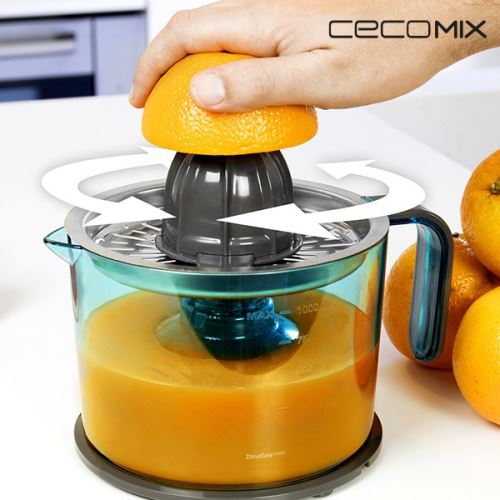 Presse-agrumes électrique en acier inoxydable - préparation jus de fruit et orange facile et rapide