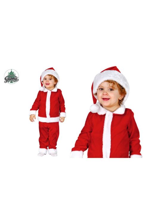 Costume pere noel bebe luxe 12/24 mois