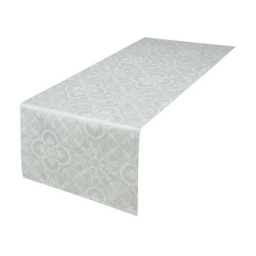 VENT DU SUD Chemin de table FARO - 47x150 cm - Blanc perle