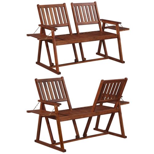 vidaXL Banc de jardin 165 cm Bois d'acacia solide