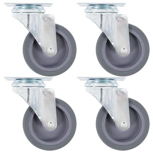 Vidaxl 16 Pcs Roulettes Pivotantes 75 Mm