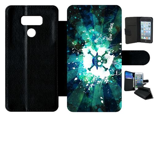 Etui à rabat lg g6 manga one piece tete de mort