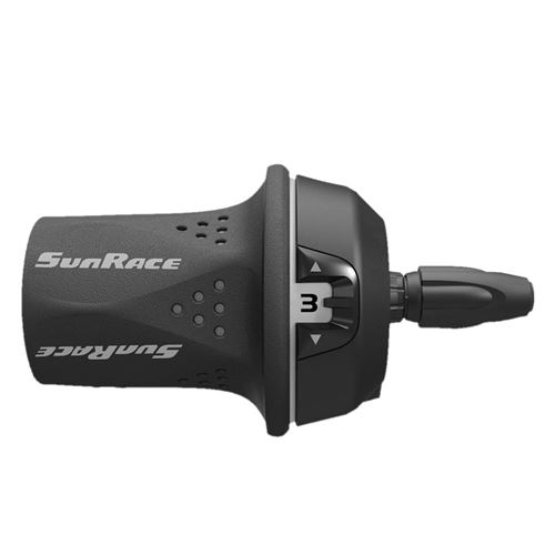 SunRace TSM21 LF Twistshift gauche 3 vitesses noir