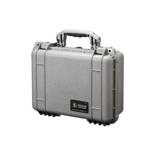 Peli 1450 SVF flight case argenté avec mousse 371 x 258 x 152 mm
