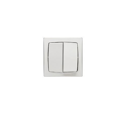 Legrand Blanc Asl 086021 Interrupteur Double À Poussoir En Saillie 6A 250V Ral9003 - Image 3