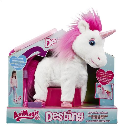 Peluche interactive Animagic Destiny ma Licorne magique à promener