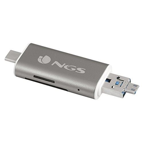 Ngs allyreader usb micro-usb gris, blanc lecteur de carte mémoire - lecteurs de carte mémoire (microsd (transflash),sd, 128 go,