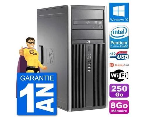 PC Tour HP 8200 Intel G630 RAM 8Go Disque Dur 250Go Windows 10 Wifi