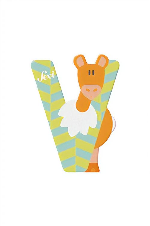 Sevi animal lettre V 10 cm multicolore