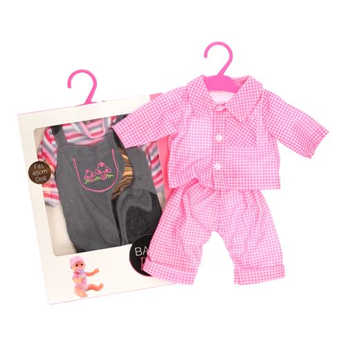 Paquet cadeau de vêtements de poupée rose