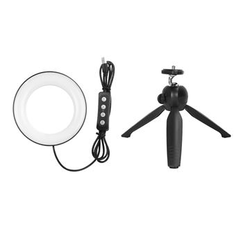Lampe à poser GENERIQUE 10 pouces selfie ring light avec trépied et support  de téléphone portable dimmable led