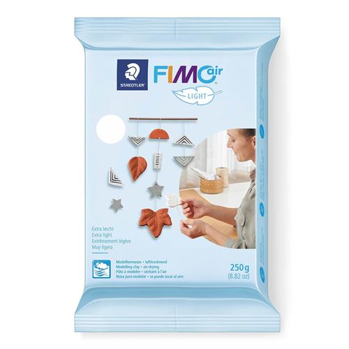 Fimo Air argile &agrave; modeler lumi&egrave;re 250 grammes blanc brillant