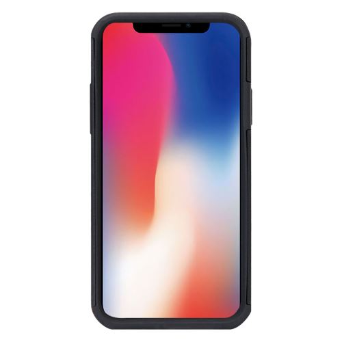 Mobilis BUMPER - Achterzijde behuizing voor mobiele telefoon - robuust - silicone, polycarbonaat - voor Apple iPhone X