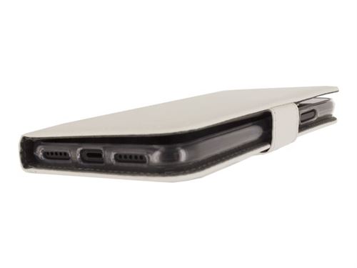 Mobilize Classic Gelly Wallet Book - Protection à rabat pour téléphone portable - polyuréthane - blanc - pour Apple iPhone X