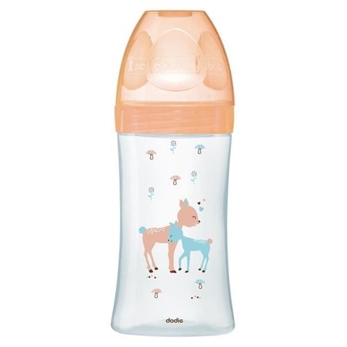 Biberon Sensation+ Anti-Coliques en Verre +0m Beige Biche 270ml