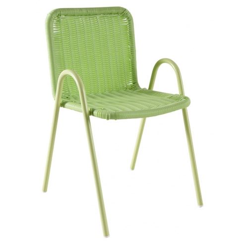 Aubry Gaspard - Chaise enfant en polyrésine verte