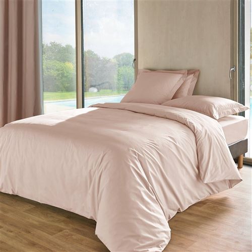Housse de couette percale ESSIX HOME - Blush - 240 x 220 cm