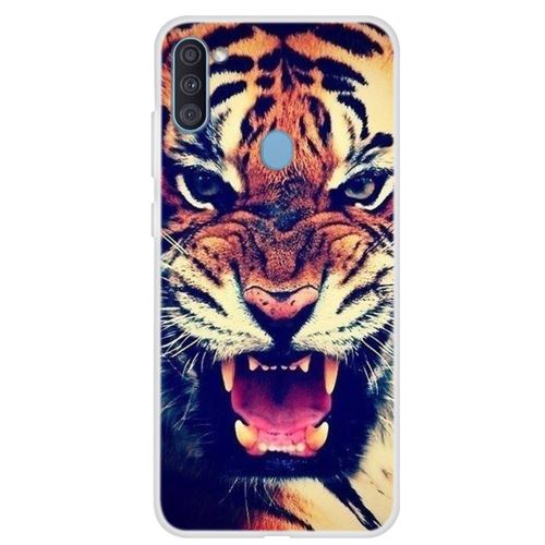 Coque en TPU impression de motifs tigre pour Samsung Galaxy A11