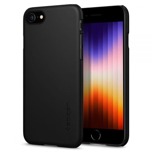Spigen Thin Fit Series - Achterzijde behuizing voor mobiele telefoon - polycarbonaat - zwart - voor Apple iPhone 7